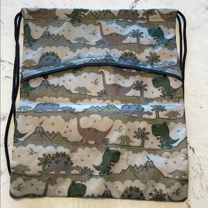 Thirty-One Cinch Sac Dinosaur Backpack New without tags